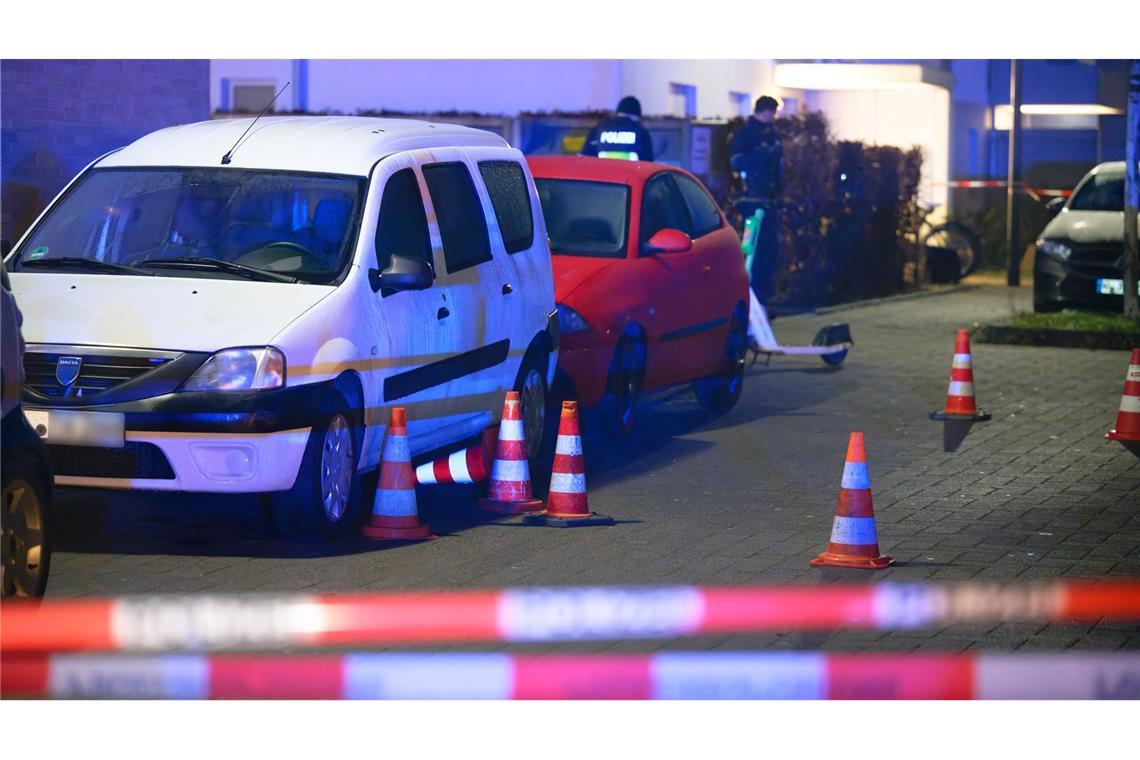 Die Polizei sperrte den Tatort ab.