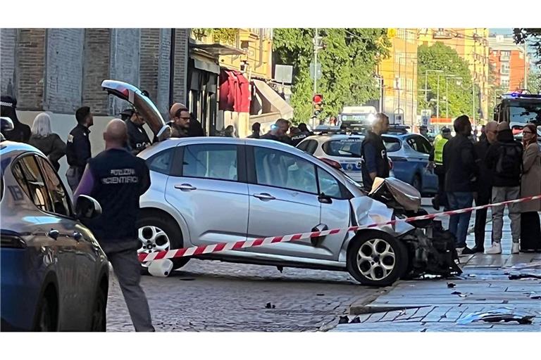 Die Polizei sperrte den Tatort ab.