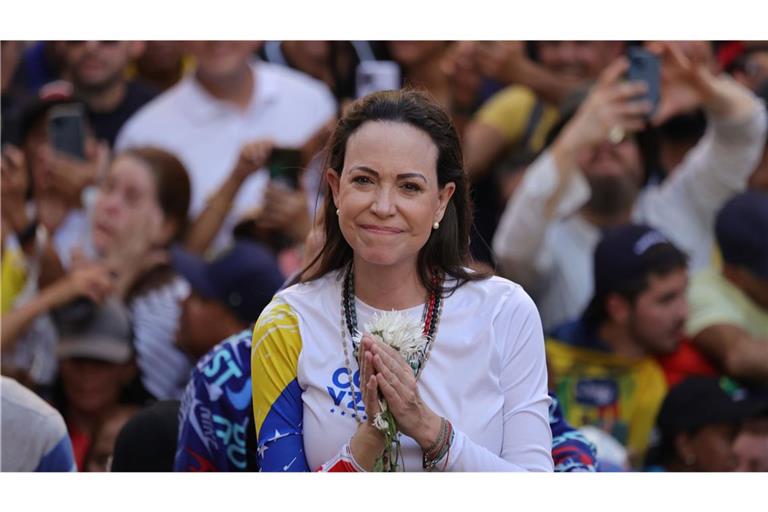 Die Preisträgerin María Corina Machado kommt nicht zur Verleihung des Friedensnobelpreises.