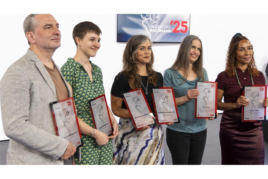 Österreicherin Natascha Gangl gewinnt Bachmann-Preis 2025 Die Preisträgerinnen und Preisträger.