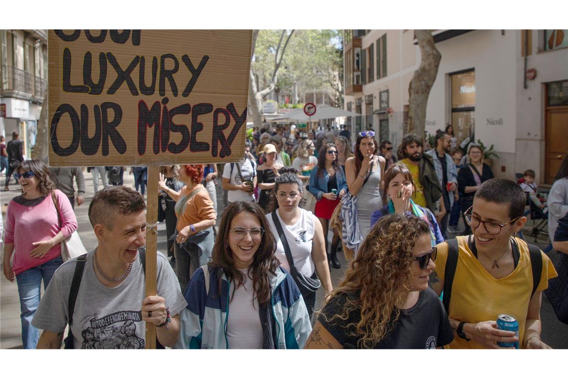 "Kommt nicht!" - Wut auf Mallorca wächst vor Rekordsaison Die Proteste werden immer mehr. (Archivfoto)