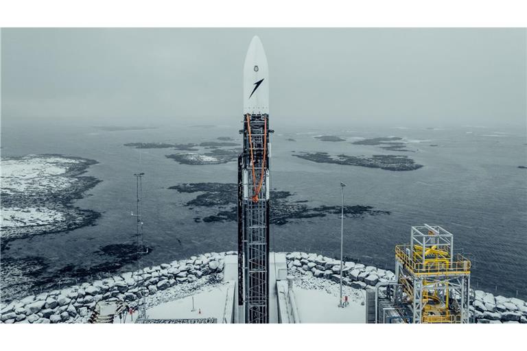Die Rakete von Isar Aerospace. (Handout)