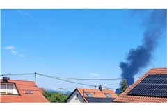 Die Rauchsäule war kilometerweit zu sehen.