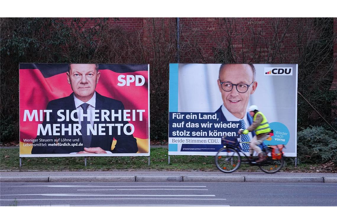Die Regeln für das TV-Duell Scholz-Merz Die Redezeit der beiden Kandidaten wird diesmal nicht eingeblendet. (Archivbild)
