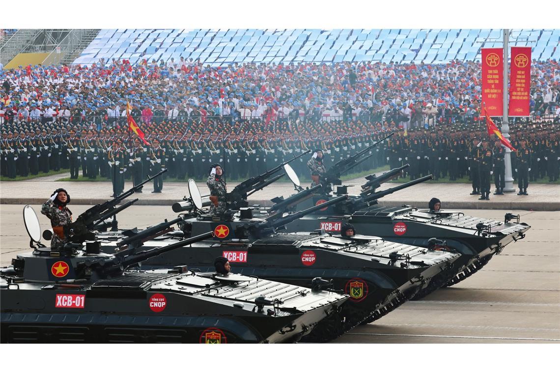 Vietnam inszeniert prächtige Parade zum 80. Nationalfeiertag Die Regierung präsentierte die militärische Stärke des Landes.