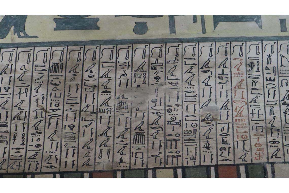 Die Ritualtexte auf dem Sarg enthalten unter anderem Tipps dazu, wie der Übergang ins Jenseits gelingt.