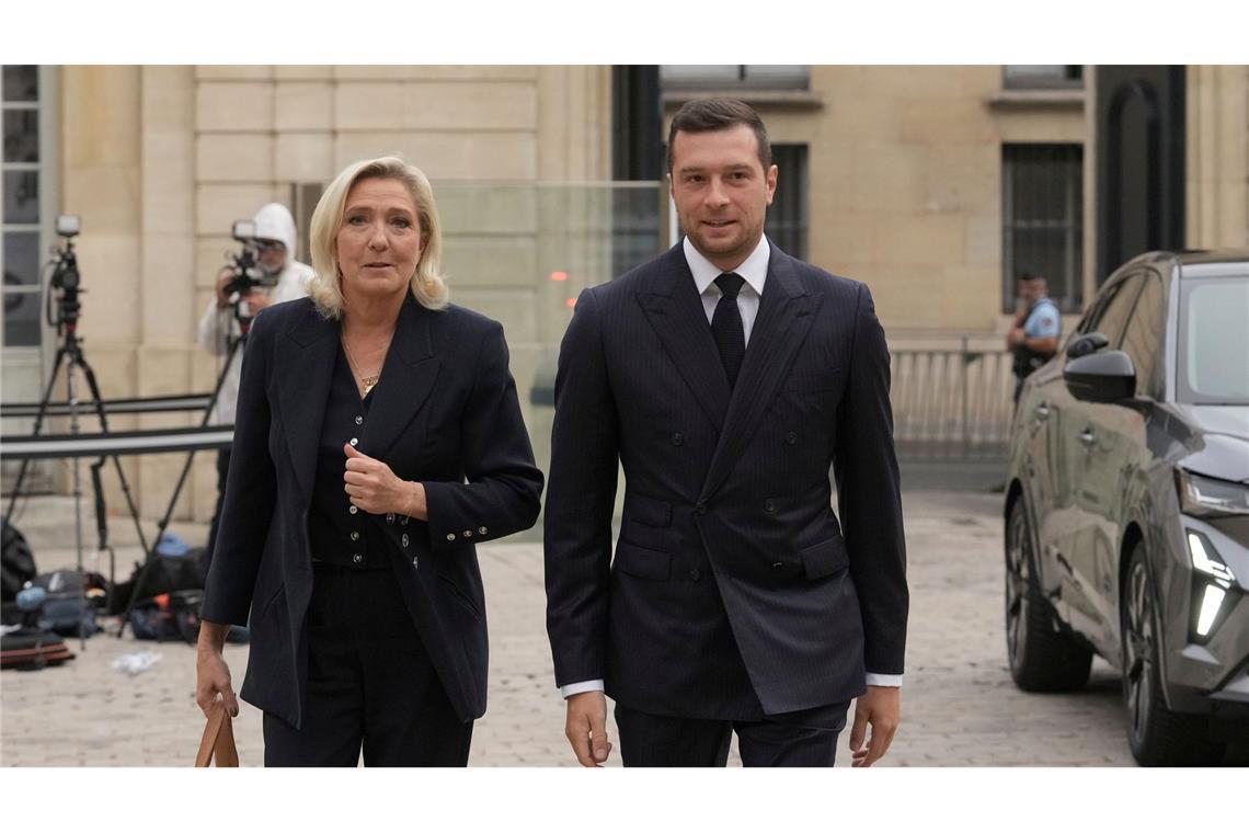 Die RN-Spitze um Le Pen und Bardella hofft auf einen Machtwechsel auf nationaler Ebene. (Archivbild)