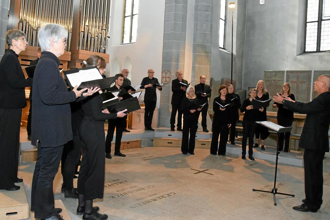 Die Sängerinnen und Sänger interpretieren dank intensiver Probenarbeit in Topform. Foto: E. Klaper