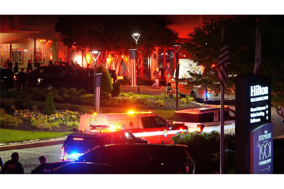 Die Sicherheitskräfte waren mit einem Großaufgebot vor Ort.