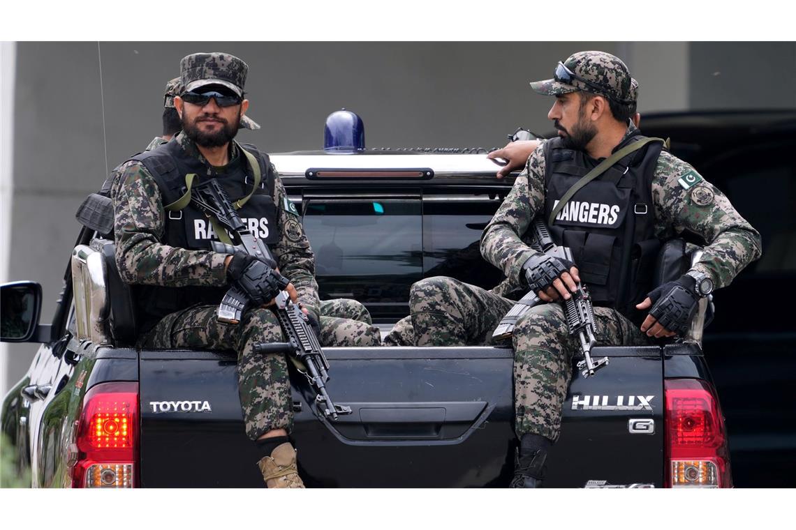 Die Sicherheitsvorkehrungen für die Gespräche in der pakistanischen Hauptstadt sind hoch.
