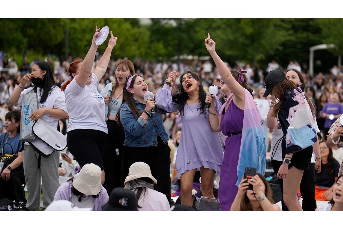 Die sieben Musiker haben weltweit eine riesige Fangemeinschaft, die sich auch "Army" nennt. (Archivbild)