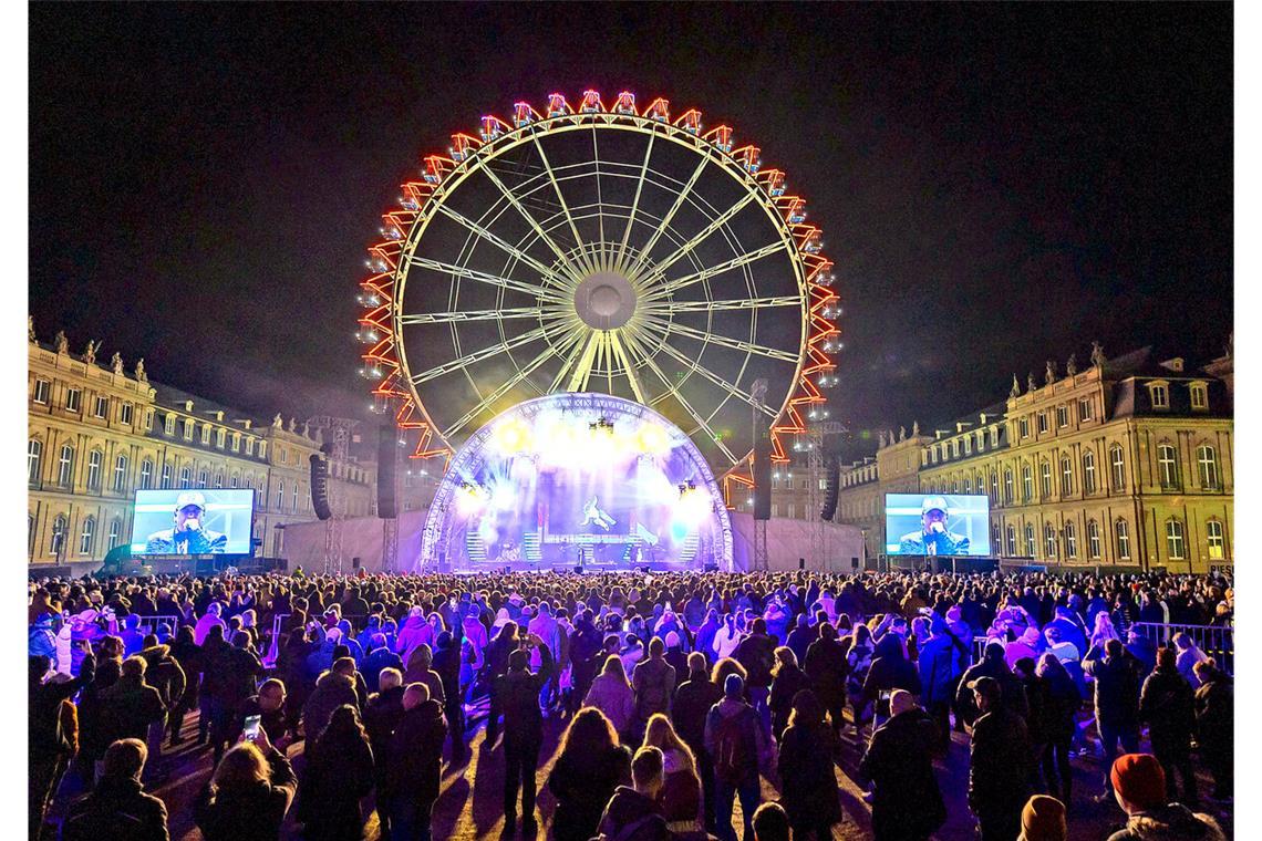 Letztmals Geld für Silvester am Schlossplatz? Die Silvesterparty auf dem Schlossplatz war 2023 gut besucht.