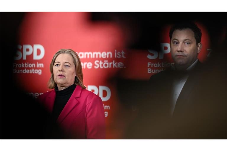 Die SPD-Parteichefs Bärbel Bas und Lars Klingbeil könnten durch ein gutes Ergebnis von Manuela Schwesig in Mecklenburg-Vorpommern stabilisiert werden. Doch was bedeutet das für das Machtgefüge in der Partei?