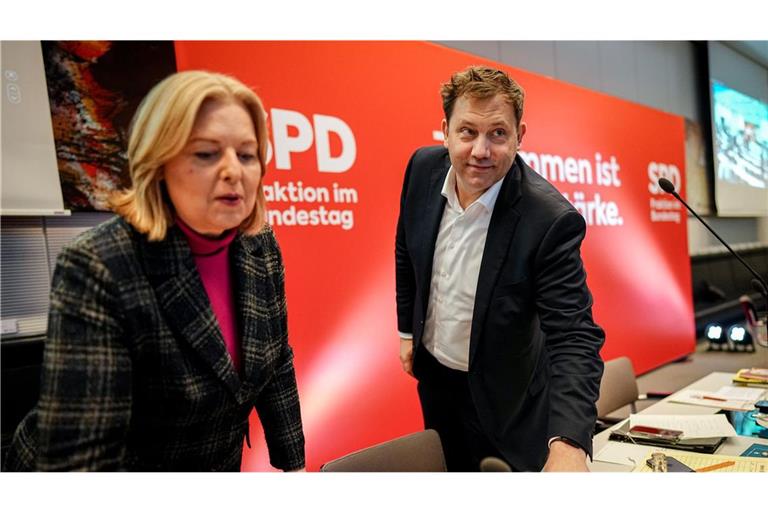 Die SPD-Vorsitzenden  Bärbel Bas und Lars Klingbeil haben über den Kurs der Partei mit den Abgeordneten bei der Fraktionsklausur diskutiert.