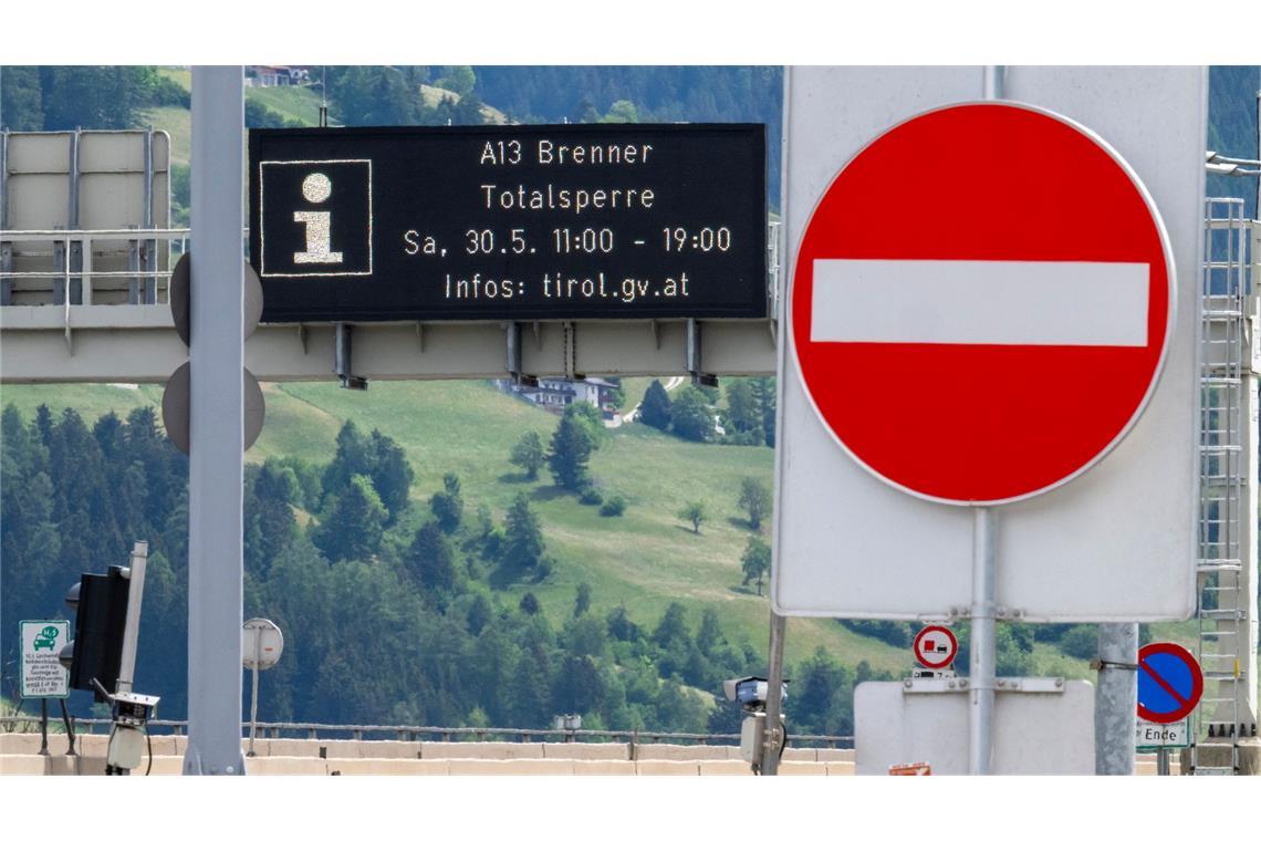 Die Sperre des Brenner-Korridors löste nicht das befürchtete Verkehrschaos aus.