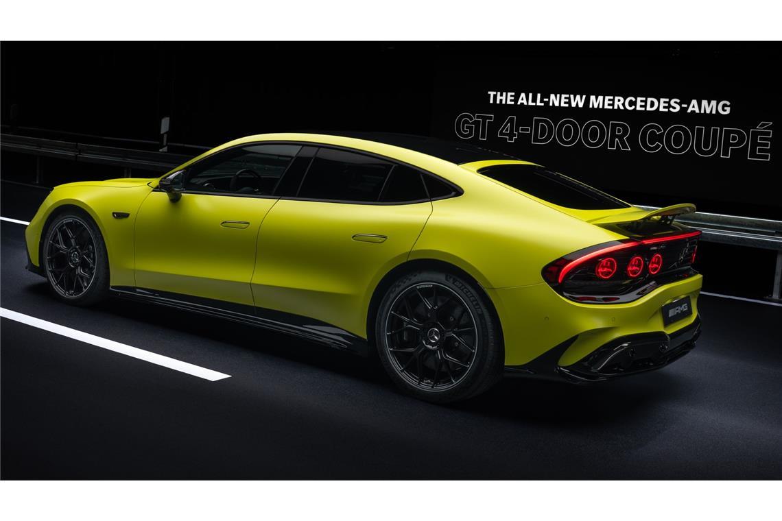 Die Spitzenleistung beträgt bis zu 860 kW (1.169 PS) für das GT 63 Modell und 600 kW (816 PS) für das GT 55 Modell.