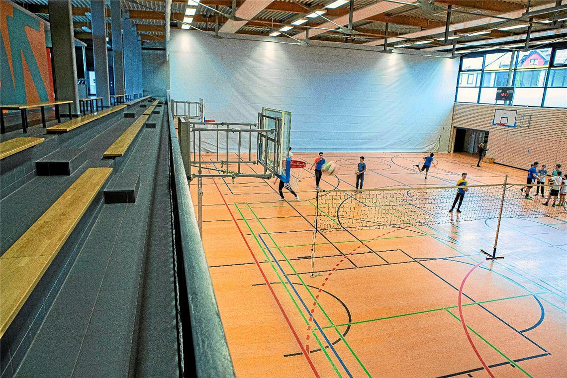 Die Sporthalle Katharinenplaisir ist seit mehr als 15 Jahren in Betrieb. Archivfoto: Alexander Becher