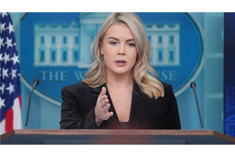 Die Sprecherin der US-Regierung von Donald Trump, Karoline Leavitt, erwartet ihr zweites Kind.