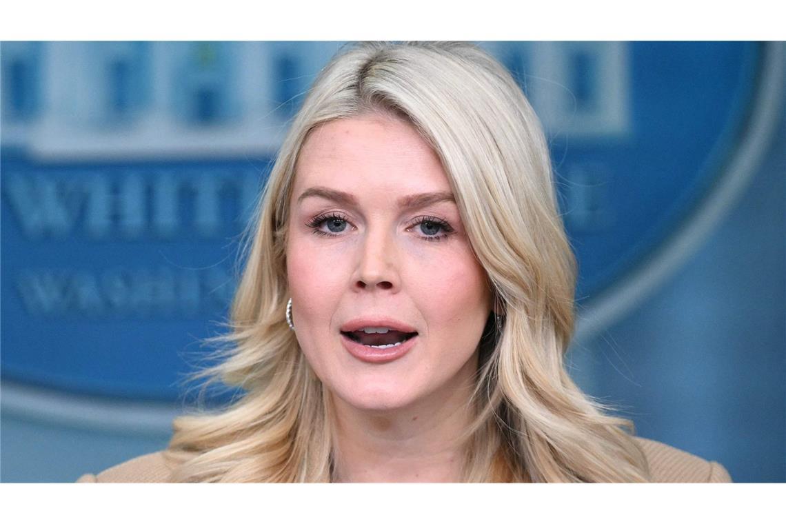 Die Sprecherin von  Trump, Karoline Leavitt, sagte am Donnerstag in Washington, die Entsendung europäischer Soldaten nach Grönland ändere nichts an Trumps Haltung (Archiv).