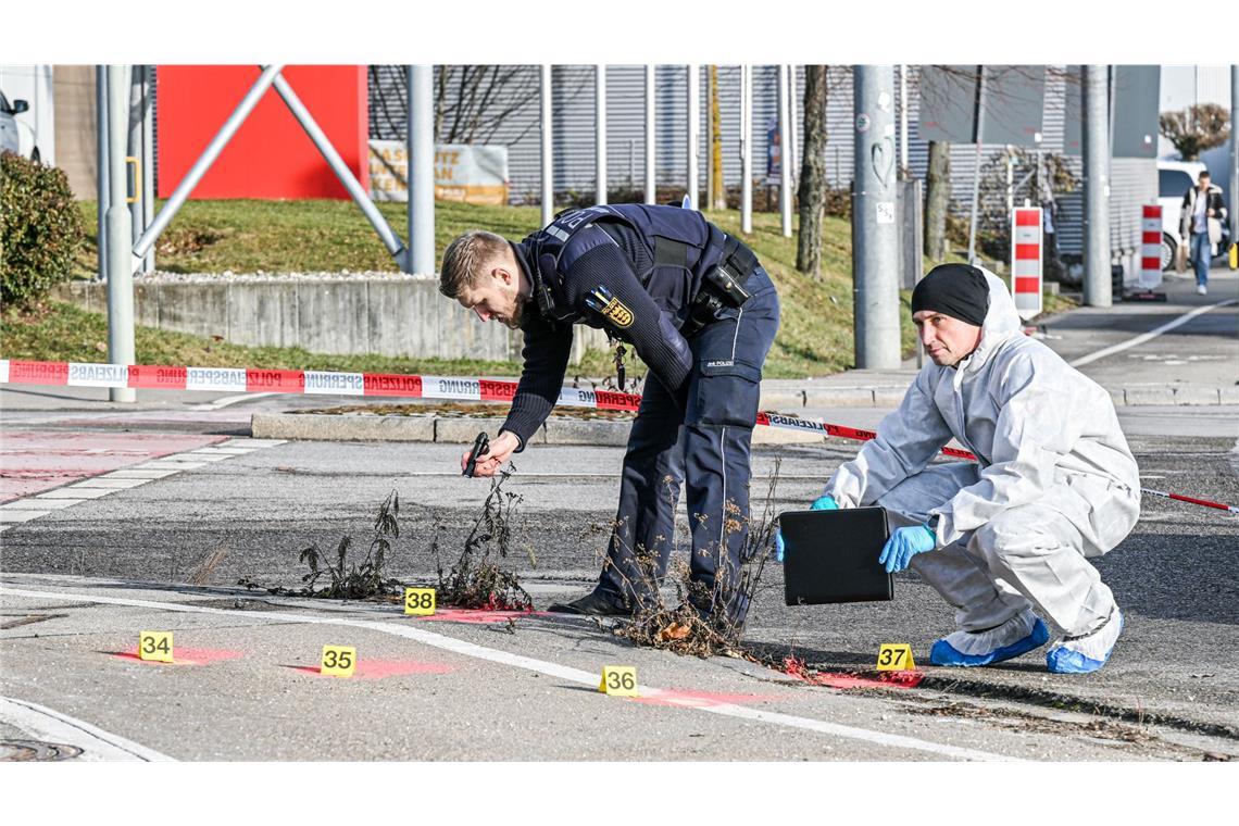 Die Spurensicherung war am Tag der Tat vor Ort.