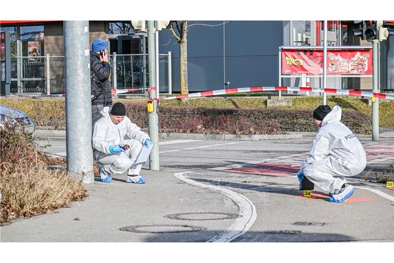 Die Spurensicherung war nach dem Messerangriff im Einsatz.