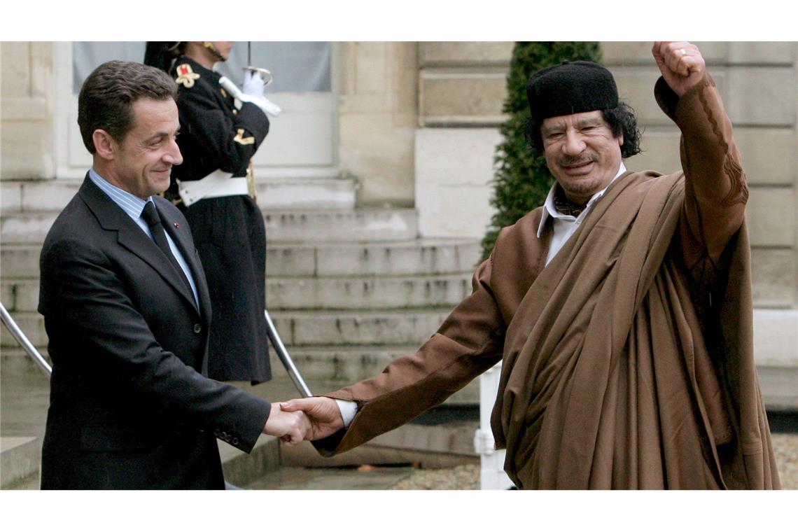 Historisches Urteil: Fünf Jahre Haft für Sarkozy Die Staatsanwaltschaft hatte von einem Korruptionspakt zwischen Sarkozy und Gaddafi gesprochen. (Archivbild)