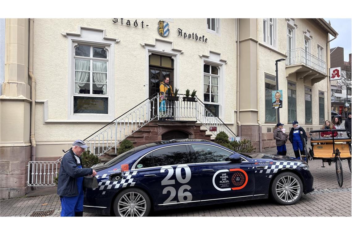 Die Stadt-Apotheke in Wiesloch war einst auch eine Tankstelle.