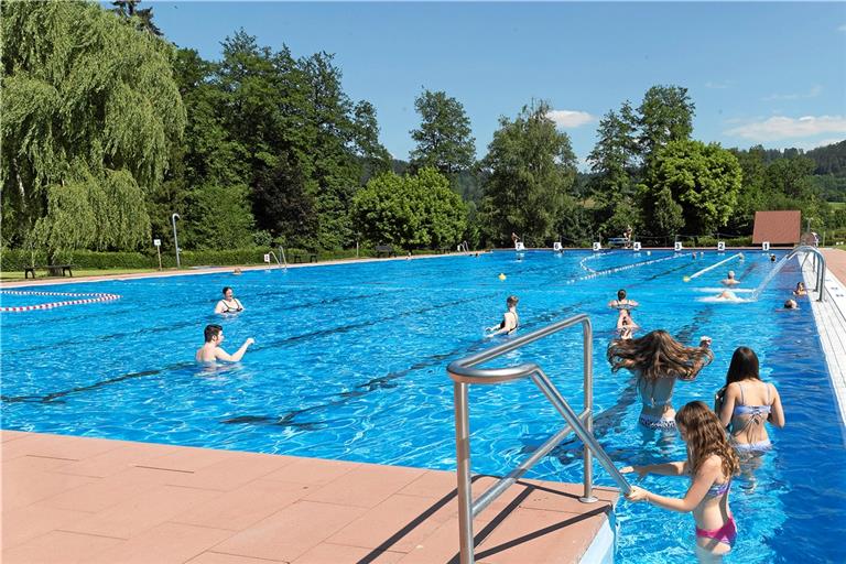 Die Stadt Murrhardt hatte sich im vergangenen Jahr trotz Corona entschlossen, das Freibad im Schulterschluss mit dem Freibadförderverein zu öffnen, und nach Abschluss der Saison viel Zuspruch erhalten. Auch dieses Jahr sollen die Besucher kommen können. Archivfoto: J. Fiedler