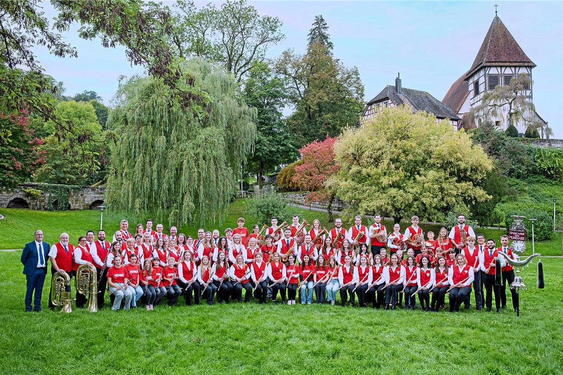 Die Stadtkapelle Murrhardt in voller Größe. Um das dreitägige Fest zu stemmen, freut sie sich über jede Form der Hilfe. Foto: Stadtkapelle