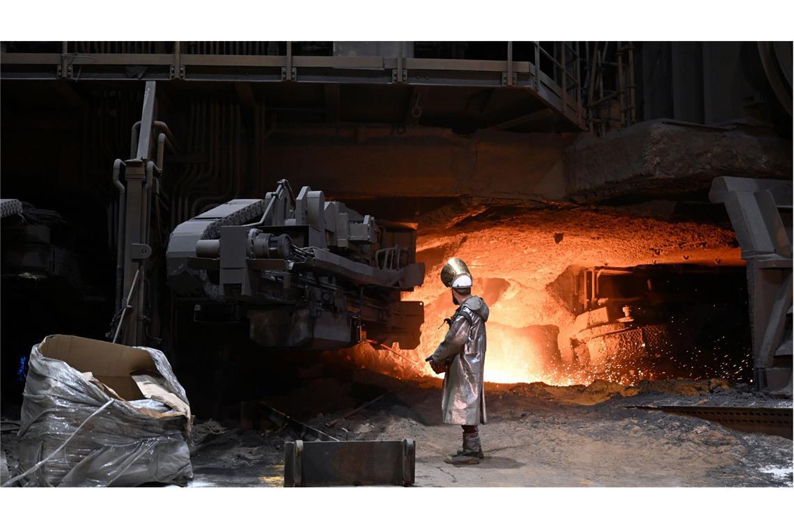 Thyssenkrupp bezeichnet Zoll-Auswirkungen als „überschaubar“ Die Stahlsparte sei von den Zöllen so gut wie nicht betroffen, betonte Thyssenkrupp. (Archivbild)