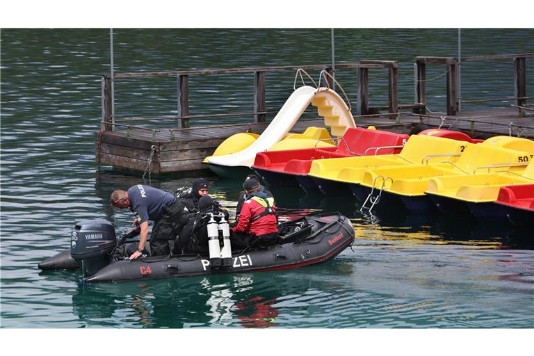 Die Suche nach den beiden Vermissten am Eibsee in Oberbayern wird fortgesetzt.