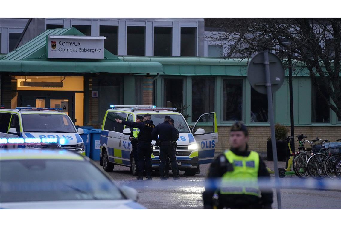 Polizei findet mutmaßlichen Schützen in Örebro tot vor Die Tat ereignete sich am Campus Risbergska, einer Einrichtung für Erwachsenenbildung.
