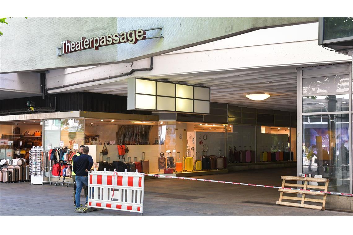 Die Theaterpassage wird nach Ostern gesperrt.