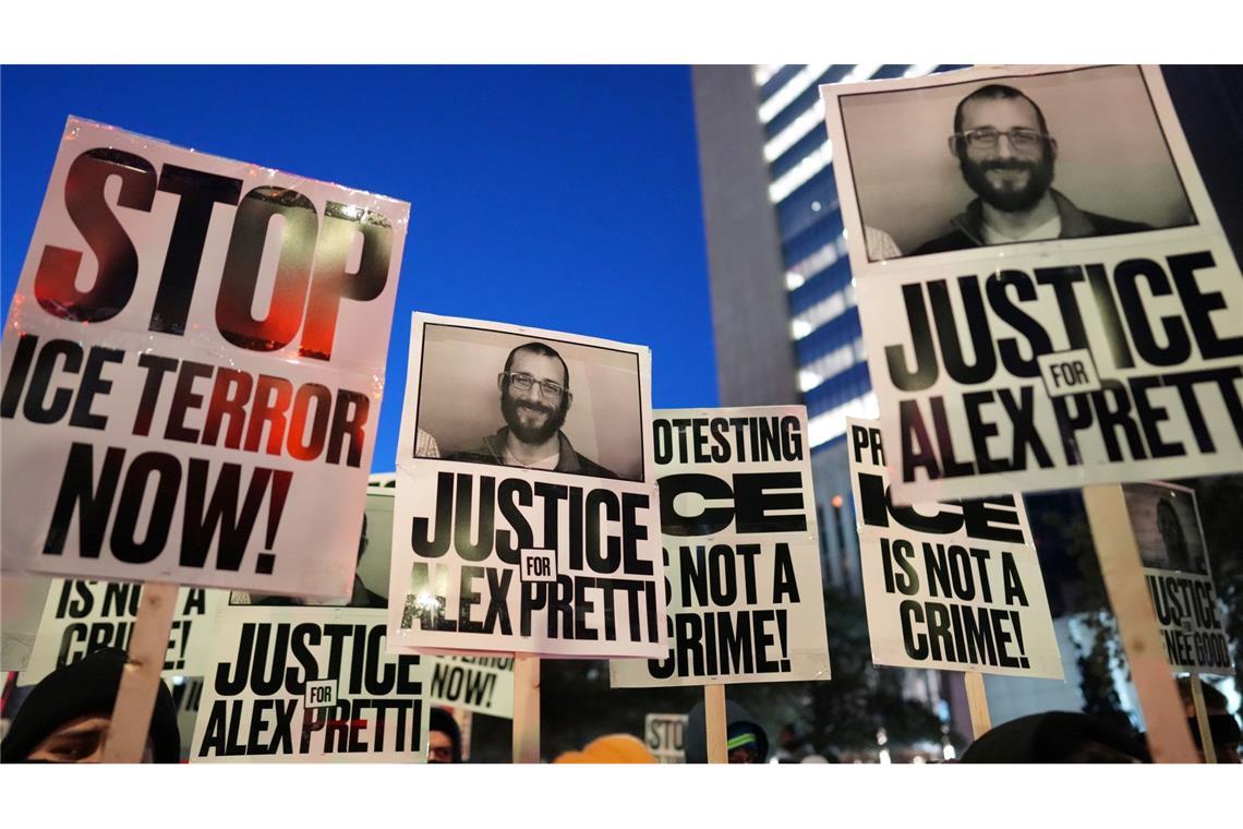 Die Todesschüsse auf Alex Pretti hatten landesweit Empörung ausgelöst.