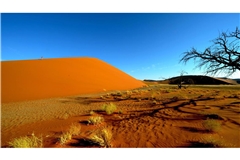 Die Touristen waren auf dem Weg zu den berühmten Sanddünen in der Gegend Sossusvlei. (Archivbild)