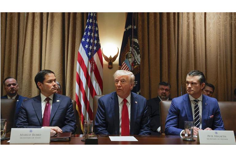 Die Trump-Regierung sieht nach der Affäre um den brisanten Gruppenchat keinen Grund zum Handeln. (Archivbild)