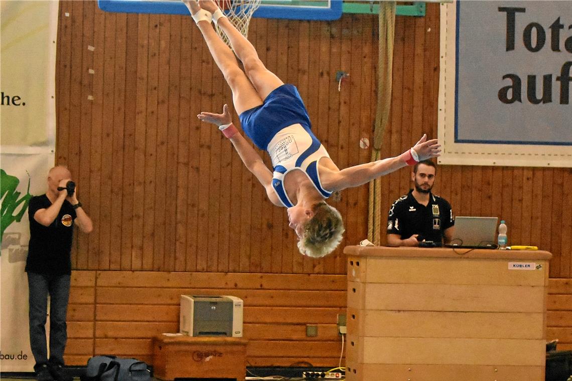 Direkter Draht nach Stuttgart zahlt sich aus Die TSG wünscht sich, dass Gabriel Eichhorn auch seine nächsten großen Entwicklungssprünge noch in Backnang macht.Foto: T. Sellmaier