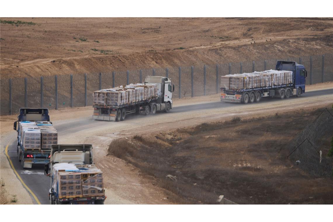 170.000 Tonnen UN-Hilfsgüter warten auf Einlass nach Gaza Die UN können kurzfristig 170.000 Tonnen Hilfsgüter in den Gazastreifen liefern. (Archivbild)