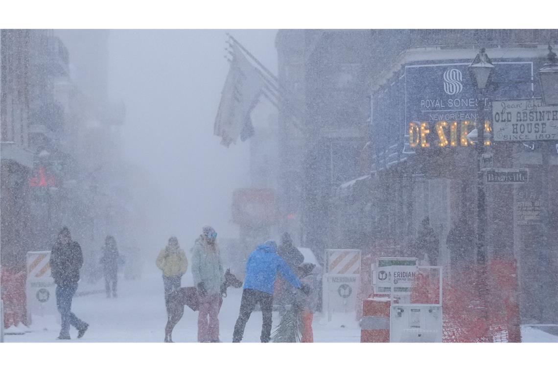 Schnee in Florida - Kältetote in Texas Die US-Südstaaten erleben seltenes Winterwetter.