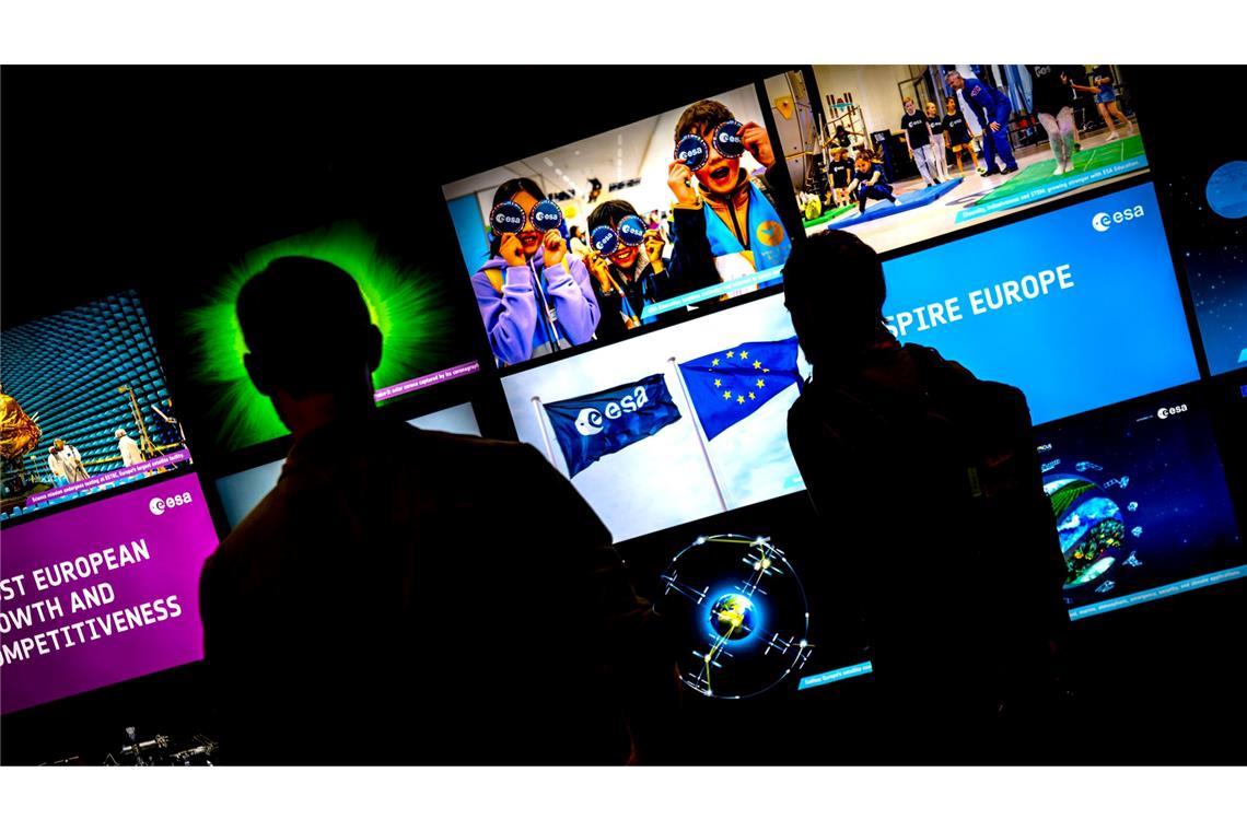 Die Veranstaltungsräume am Vorabend der Esa-Ministerratstagung.