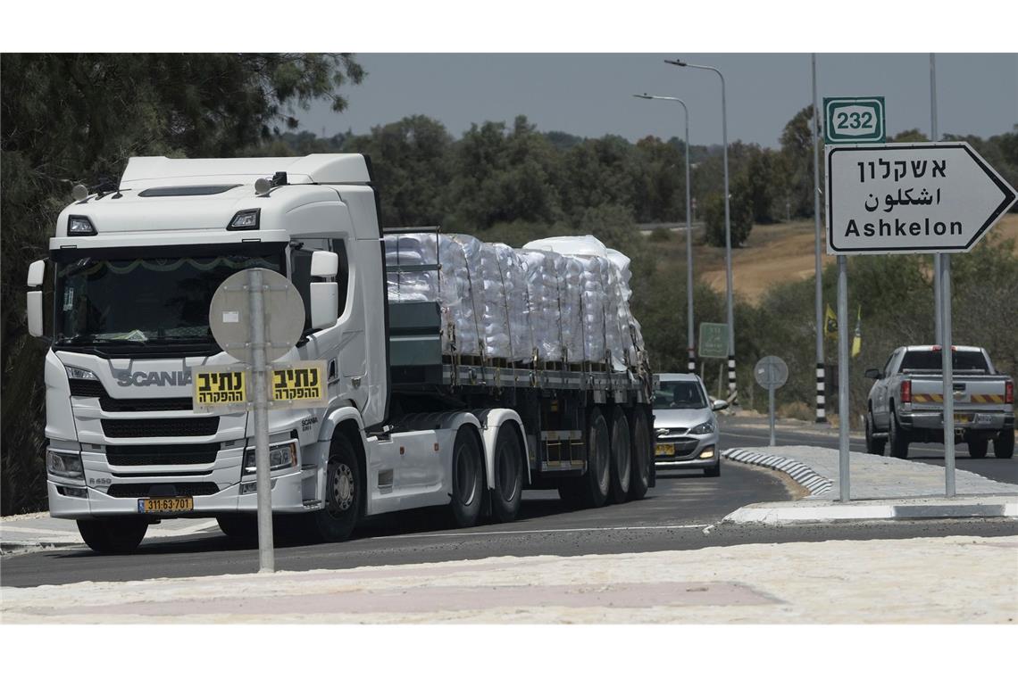 Die Vereinten Nationen haben die Zusage von Israel, dass 100 weitere Lastwagen mit Hilfsgütern in den Gazastreifen fahren dürfen.