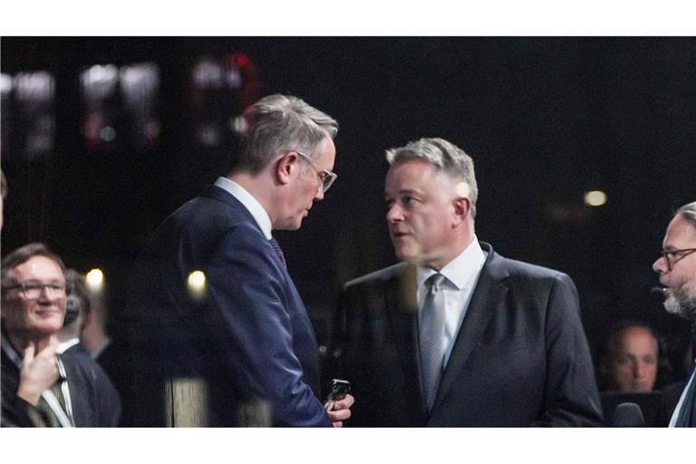 Die Verhandlungsführer Alexander Schweitzer (SPD/links) und Gordon Schnieder (CDU) sind übereingekommen. (Archivbild)