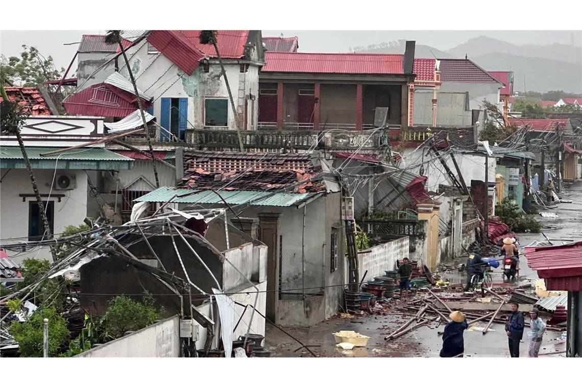 Nach Philippinen jetzt Vietnam: Tote bei Sturm "Bualoi" Die Verwüstungen waren teils erheblich.