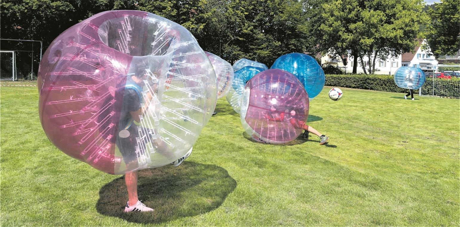 Vielfalt tut gut – weiterhin Die Vielfalt-Games, hier mit Bubblesoccer, kamen richtig gut an. Eine Neuauflage ist geplant.