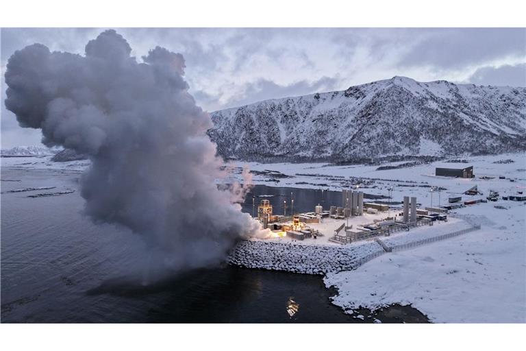 Die Vorbereitungen zum zweiten Testflug am Weltraumbahnhof in Norwegen. (Handout)