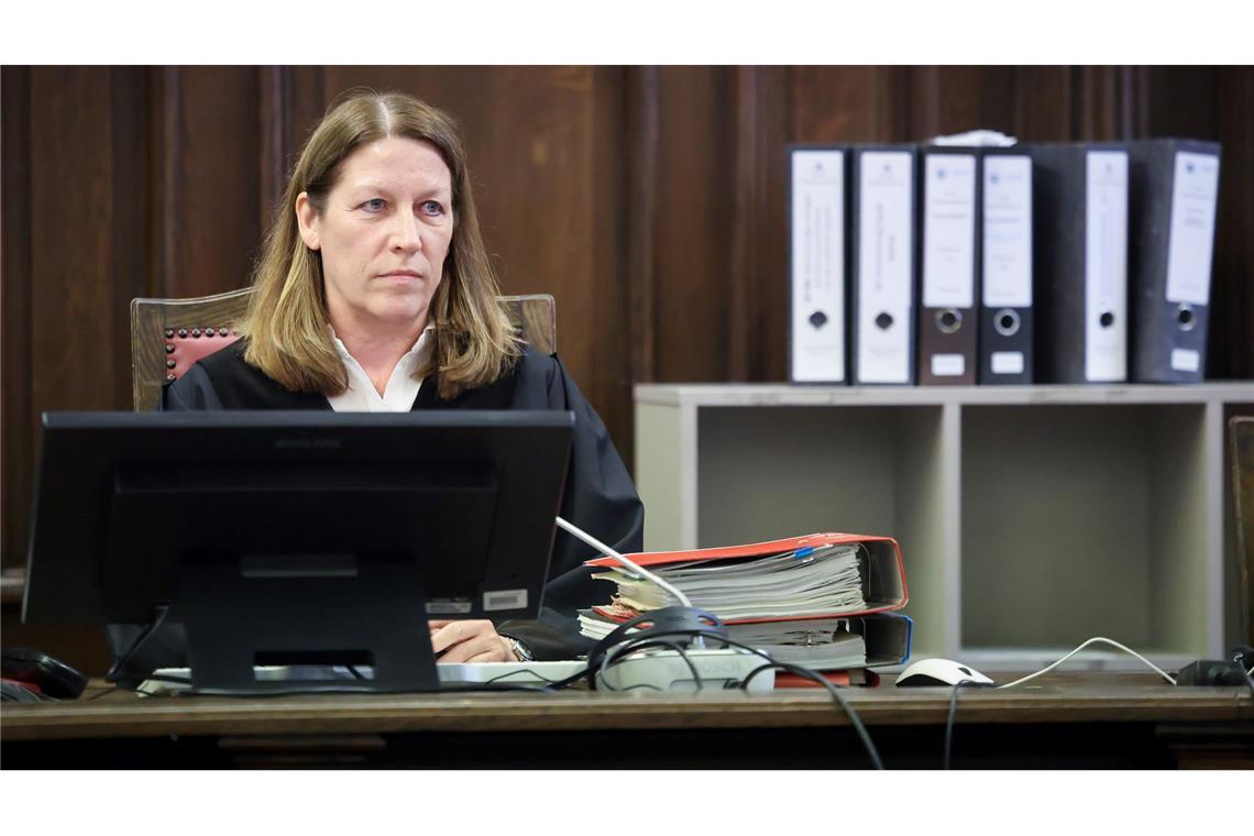 Die Vorsitzende Richterin Isabel Hildebrandt leitet den Block-Prozess.