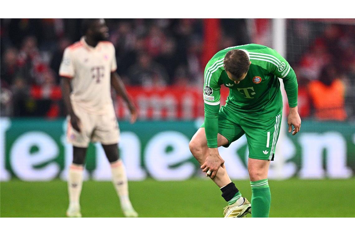 Bayerns mächtiges Statement und Kimmichs Zukunfts-Ansage Die Wade: Bayern-Torwart Manuel Neuer fällt vorerst verletzt aus.