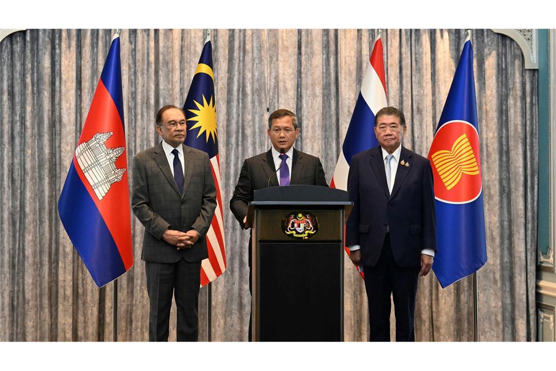 Thailand und Kambodscha einigen sich auf Waffenruhe Die Waffenruhe kommt nach tagelangen schweren Kämpfen.