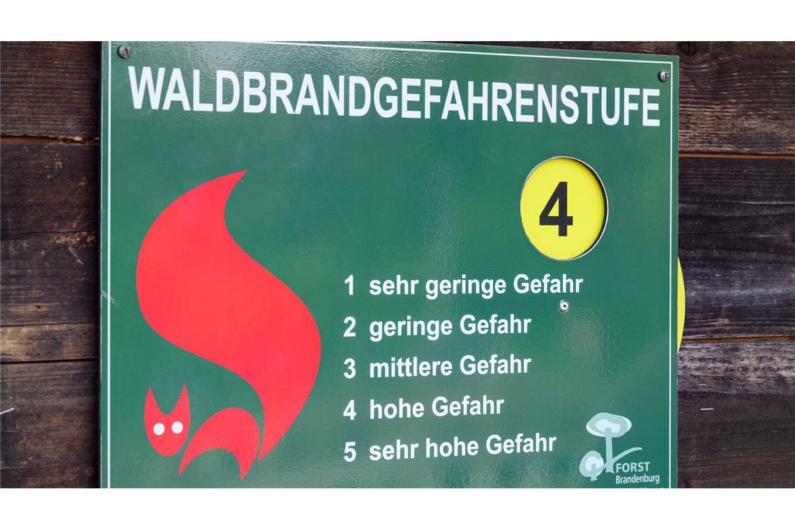 Gefahr von Waldbränden sehr hoch Die Waldbrandgefahr ist weiter gestiegen (Symbolfoto).