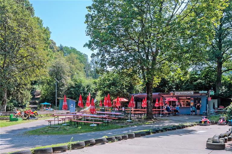 Die Waldseelaube soll ein frisches Gesicht bekommen – unter anderem ist geplant, den Kiosk neu zu bauen. Foto: Stefan Bossow
